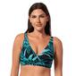 Womens Jantzen Bold Paradise Vera Surplice Bra Bikini Swim Top - image 1