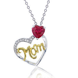 Gemstone Classics(tm) Mom Pendant Necklace
