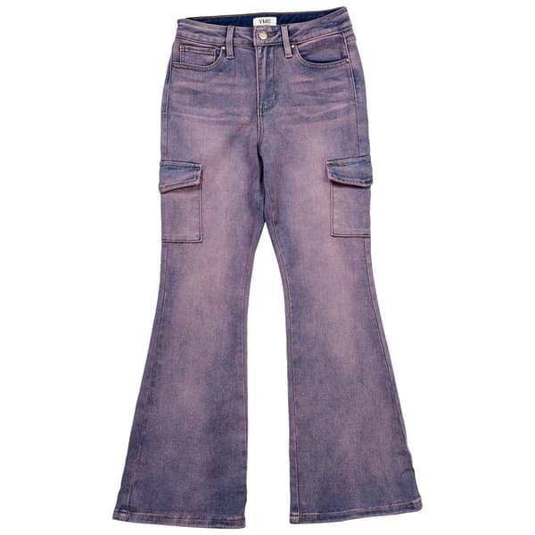 Girls (7-14) YMI(R) Cargo Flare Jean - image 