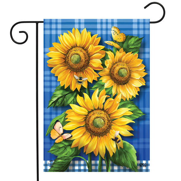 Briarwood Lane Blue Sunflowers Garden Flag - image 
