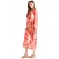 Womens NVLT Long Sleeve V Neck Tropical Cover Up Dress - image 3