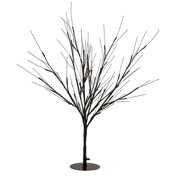 Northlight Seasonal 39in. LED Lighted Black Halloween Twig Tree