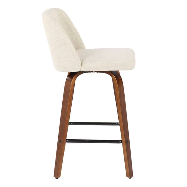 LumiSource Toriano Mid-Century Modern Counter Stools - Set of 2