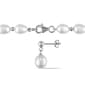 Gemstone Classics™ 2pc. Pearl Bead Necklace & Earrings - image 2