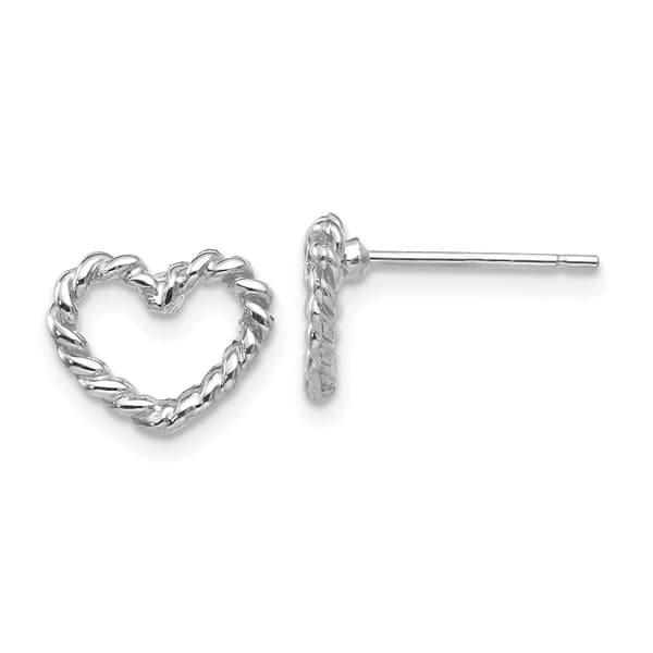 Gold Classics&#40;tm&#41; 14kt. 9mm White Gold Stud Earrings - image 