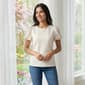 Womens Cece Short Bubble Sleeve Textured Knit Blouse - image 1