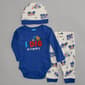 Baby Boy (NB-9M) bon bebe(R) 3pc. I Dig Mommy Bodysuit & Pants Set - image 1