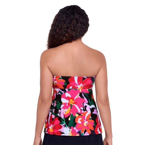 Womens American Beach Sunny Delight Flyaway Tankini Swim Top