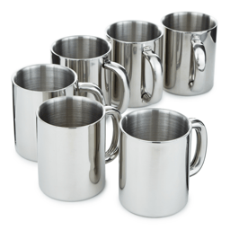 BergHOFF 6pc. Stainless Steel 12 oz. Mug Set