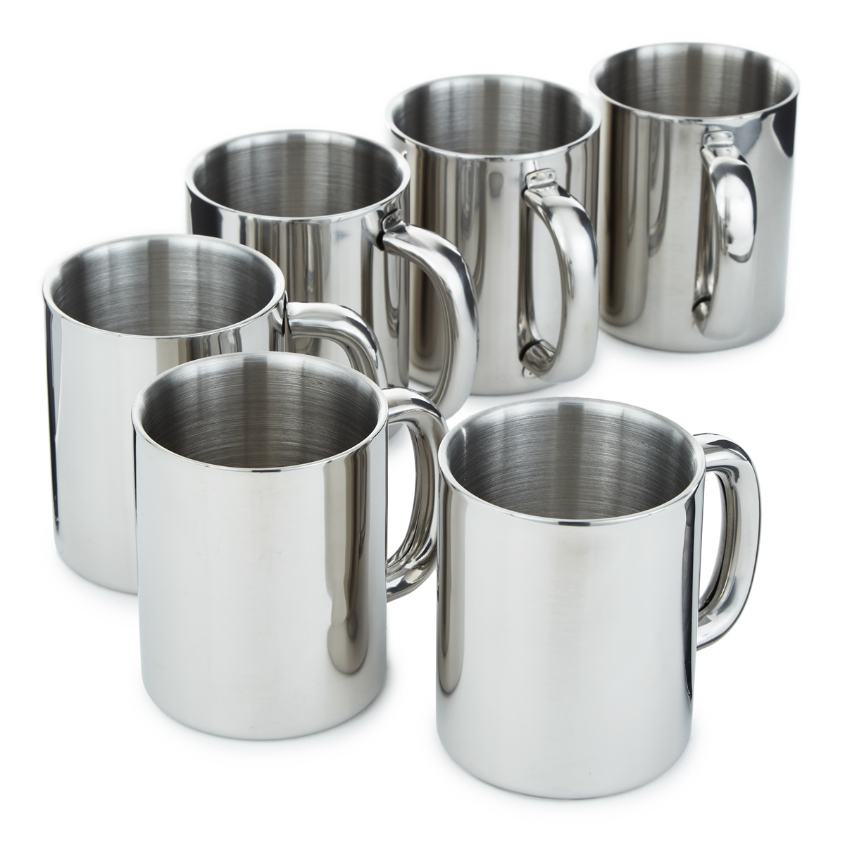 BergHOFF 6pc. Stainless Steel 12 oz. Mug Set