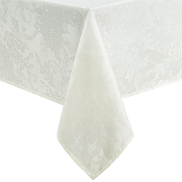 Threadmade Poinsettia Elegance Jacquard Holiday Tablecloth