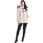 Womens Nine West Hooded Wool Blend Toggle Coat with Faux Fur Trim - image 1