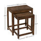 9th & Pike&#174; Nesting Dark Mango Wood Side Tables - Set Of 2 - image 6