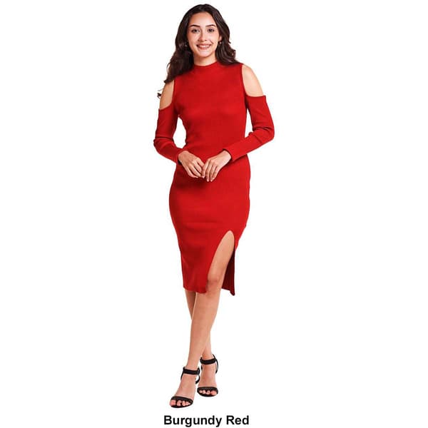 Juniors Madden Girl After Party Cold Shoulder Sweater Dress