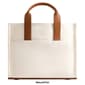 Tommy Bahama Solid Canvas Medium Tote w/ Leather Trim - image 7