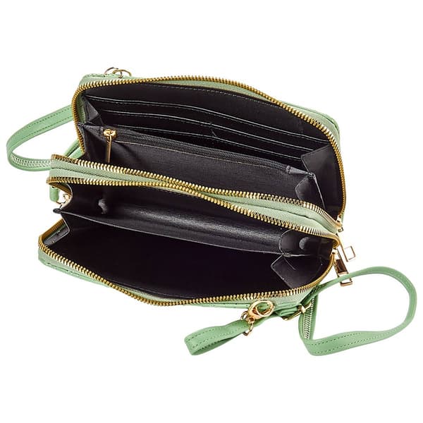Womens Gloria Vanderbilt Daisy Quilt Crossbody Wallet