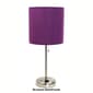 LimeLights White Stick Lamp w/Charging Outlet & Fabric Shade - image 16