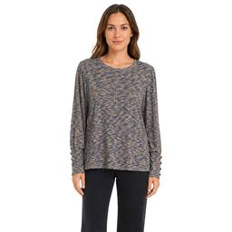 Womens Zac & Rachel Long Sleeve Wrist Detail Melange Rib Knit