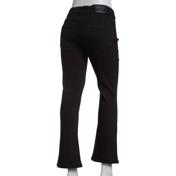 Womens Tahari Mid-Rise Mini Boot Leg Silk Jeans