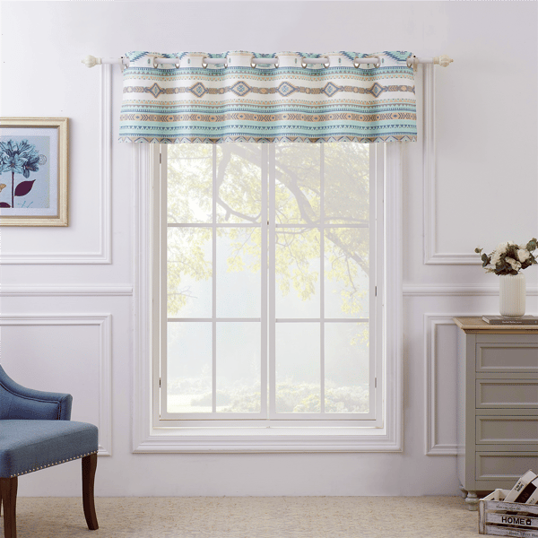 Greenland Home Fashions™ Phoenix Grommet Valance - 84x17 - image 