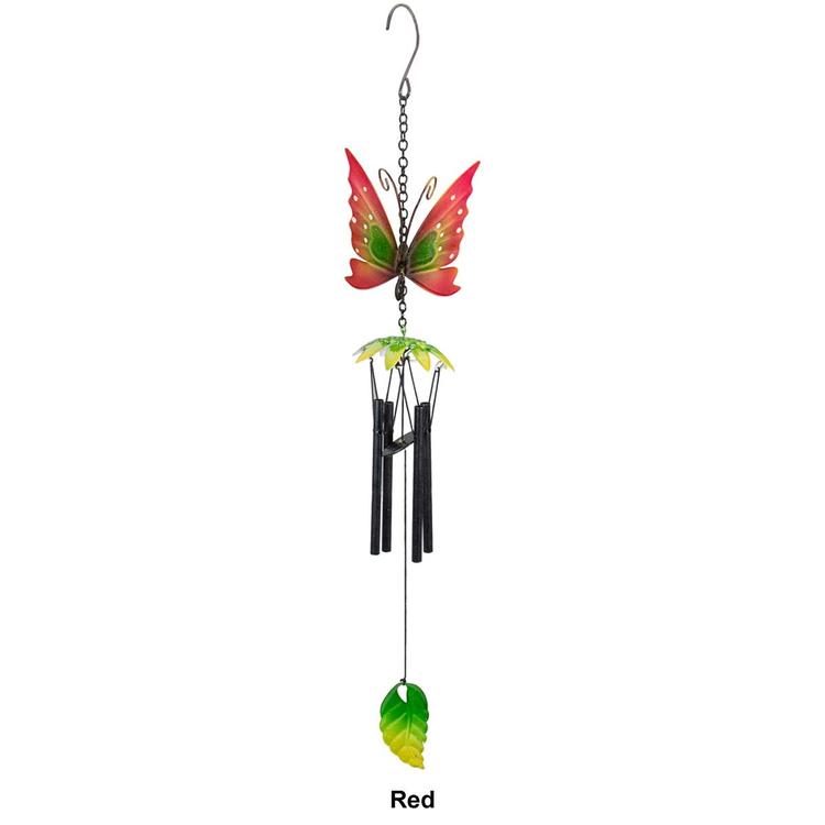 Northlight Seasonal 19in. Metal Butterfly Garden Wind Chimes