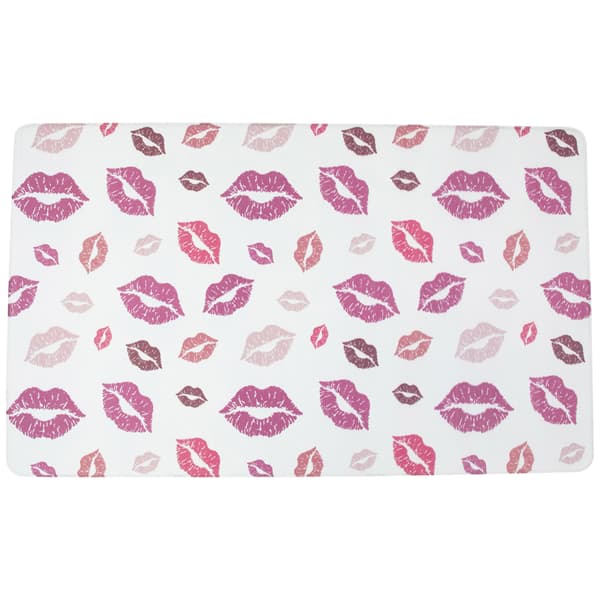 Northlight Seasonal Valentine''s Day Lips Kitchen Mat - image 
