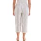 Plus Size Zac & Rachel Stripe Linen Capris - image 2