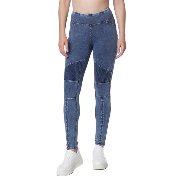 Womens Marc NY Performance Long Denim Moto Jeggings - image 