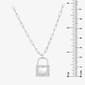Forever New Sterling Silver CZ Heart Locket Pendant - image 5