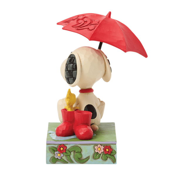 Jim Shore Peanuts Snoopy Holding Umbrella Figurine