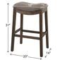 New Ridge Home Goods Sadie Weathered Wood Bar-Height Barstool - image 7