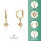Brilliant Grown 18kt. Gold-Plated Lab-Grown Diamond Star Earrings - image 4