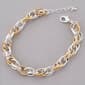 Design Collection 7.5in. Two-Tone Interlock Bracelet - image 1
