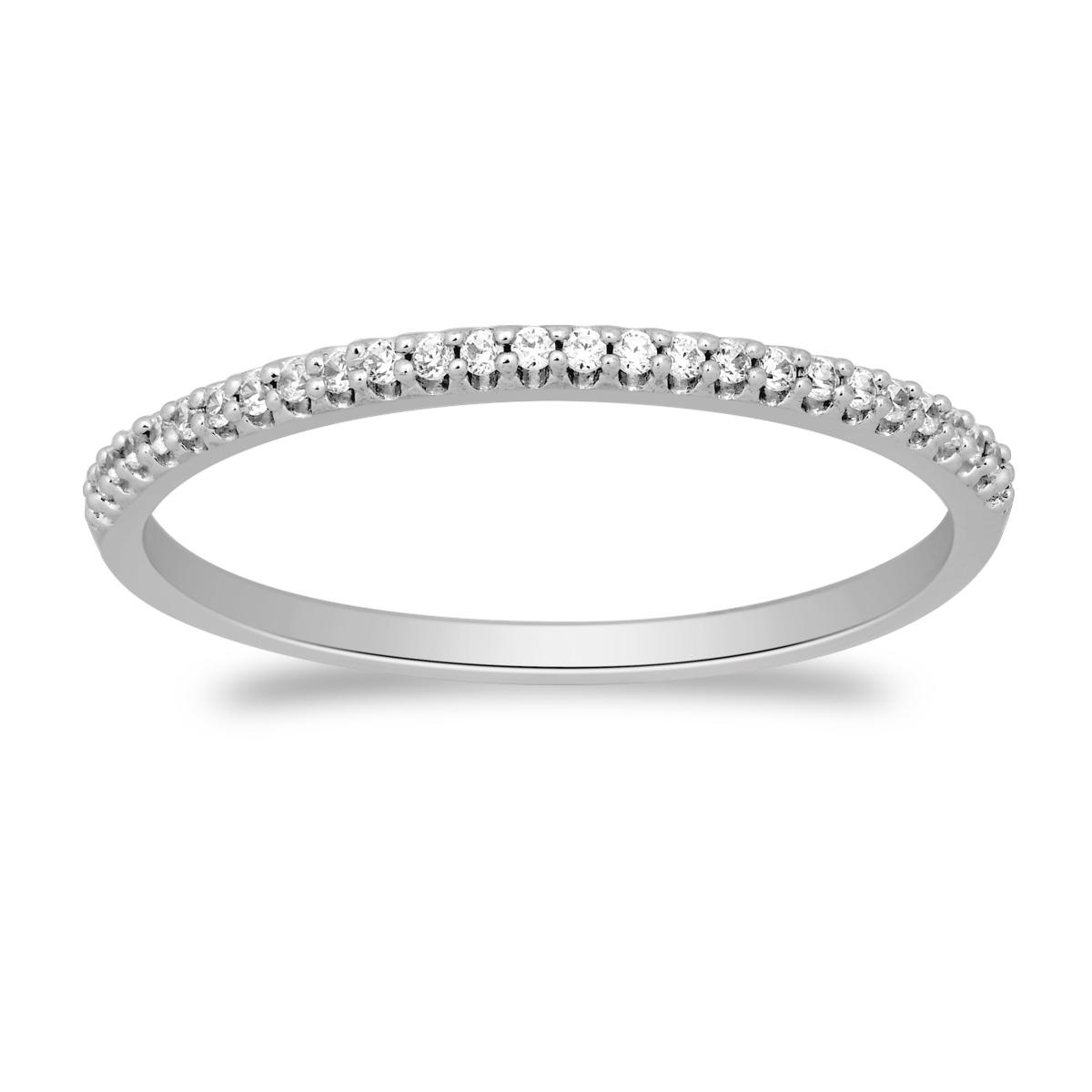 Nova Star® 1/10ctw. Lab Grown Diamond Sterling Wedding Band