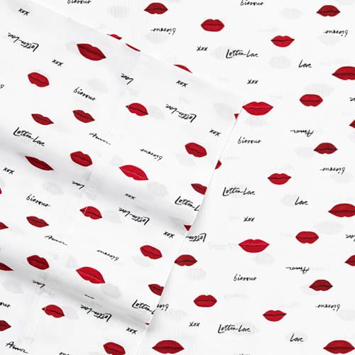 Betsey Johnson Love Lips Sheet Set