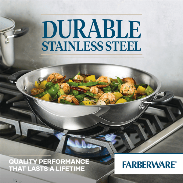 Farberware® Brilliance 14in. Stainless Steel Wok
