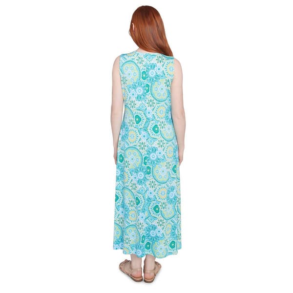 Womens Ruby Rd. Must Haves II Geometric Floral Maxi Dress