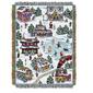 Northwest Snowy Village Woven Tapestry Throw - image 1