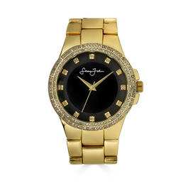 Mens Sean John Gold-Tone Crystal Bezel Bracelet Watch SJ0004GD