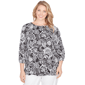 Women''s Ruby Rd. California Dreaming Dotted Floral Puff Print Kn - image 1