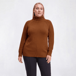 Plus Size 89th & Madison Perfect Long Sleeve Turtleneck Sweater