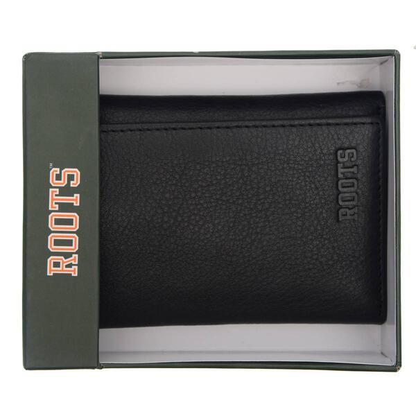 Mens Roots Essence Trifold RFID Wallet