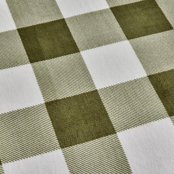 FreshFolds Kinsley Reversible Velvet Checkered & Sherpa Blanket