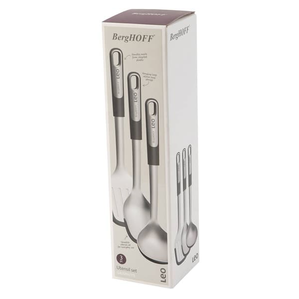 BergHOFF Graphite Stainless Steel 3pc. Utensil Set
