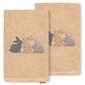Linum Home Textiles Embroidered Bunny Row Hand Towels - Set Of 2 - image 4