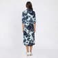 Womens Mlle Gabrielle Roll Tab Sleeve Floral Midi Shirtdress - image 2