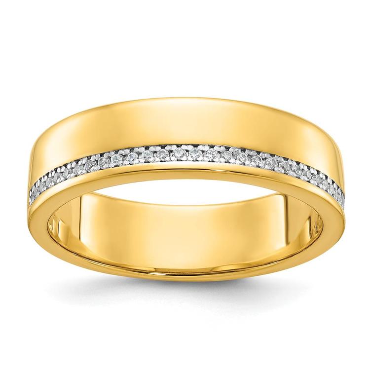 Mens Gentlemens Classics(tm) 14kt. Gold 1/8ctw. Diamond Ring