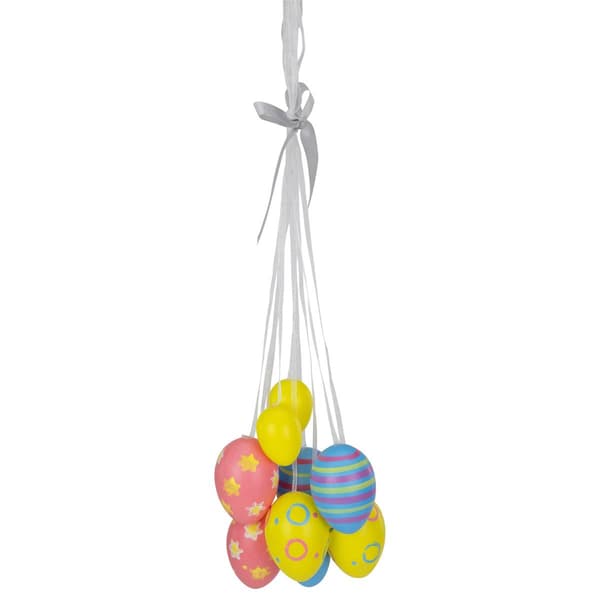 Northlight Seasonal 11.75in. Easter Egg Cluster Hanging Décor