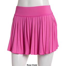 Juniors No Comment Sport Jersey Pleated Skort