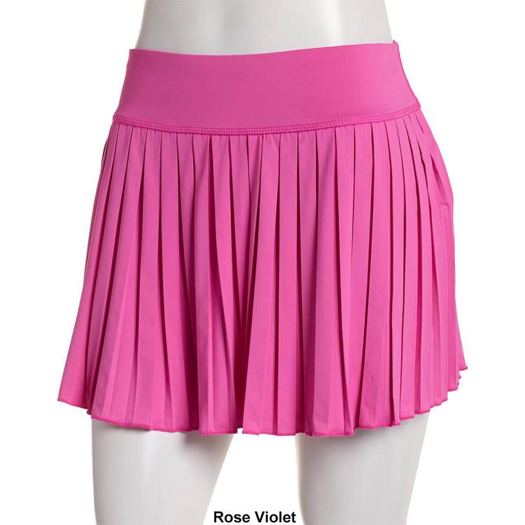 Juniors No Comment Sport Jersey Pleated Skort